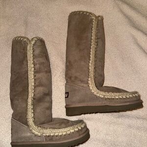 Women's Mou Tan Suede Boots